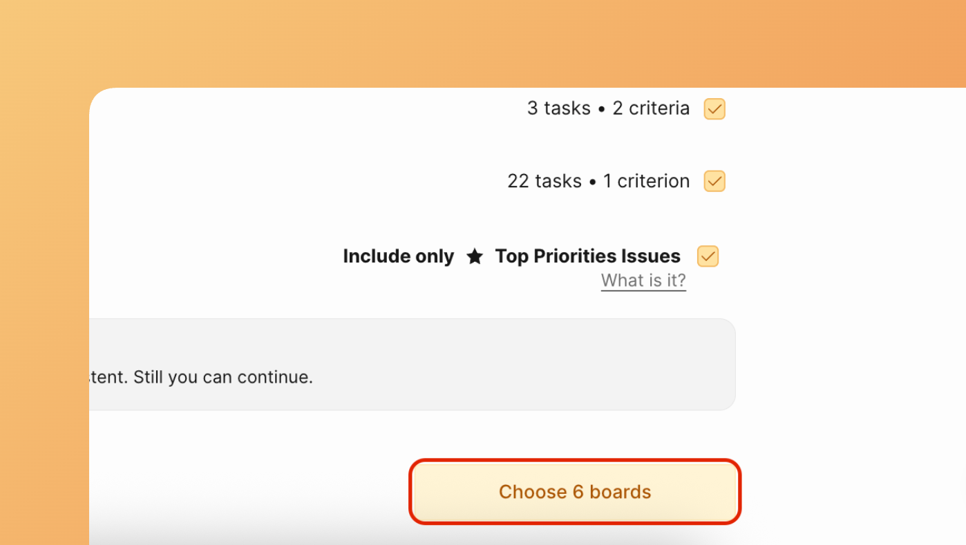Finish report board creation