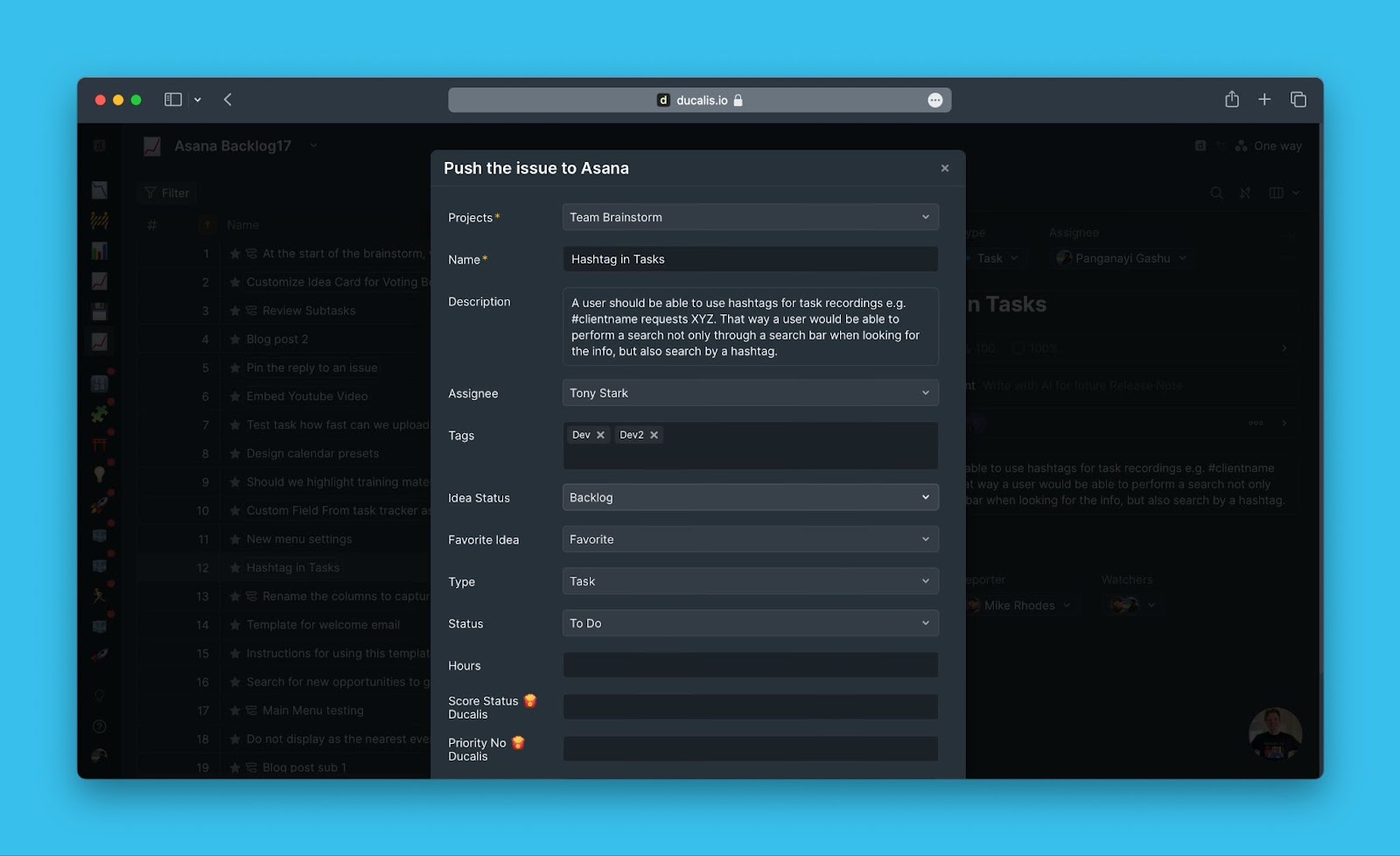 Formular Vorgang erstellen