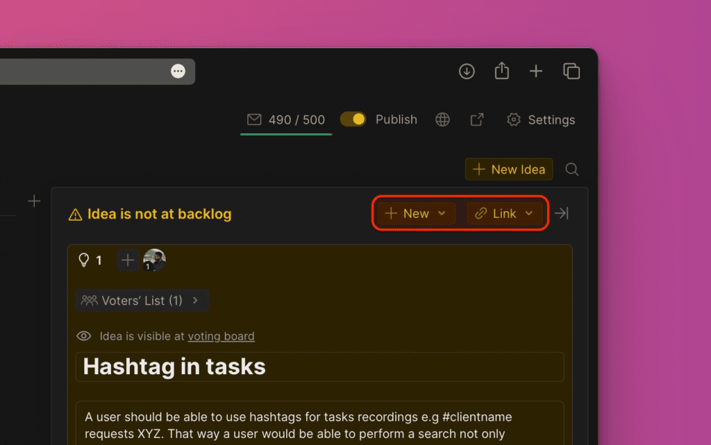 Als neuen Vorgang hinzufügen-Option