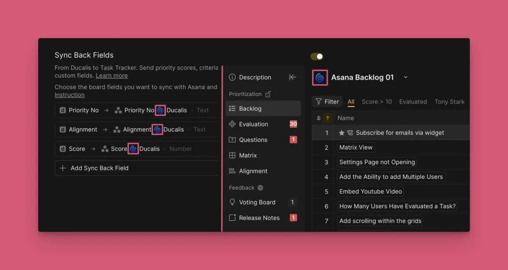 カスタムフィールド識別用のボード絵文字設定