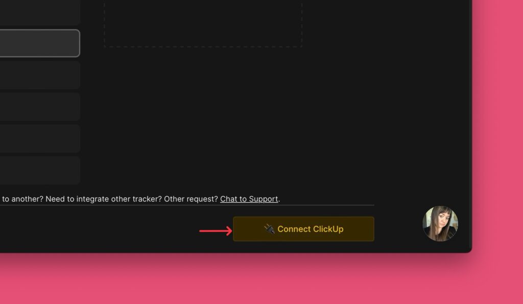 Connect ClickUp-Bestätigungsbutton