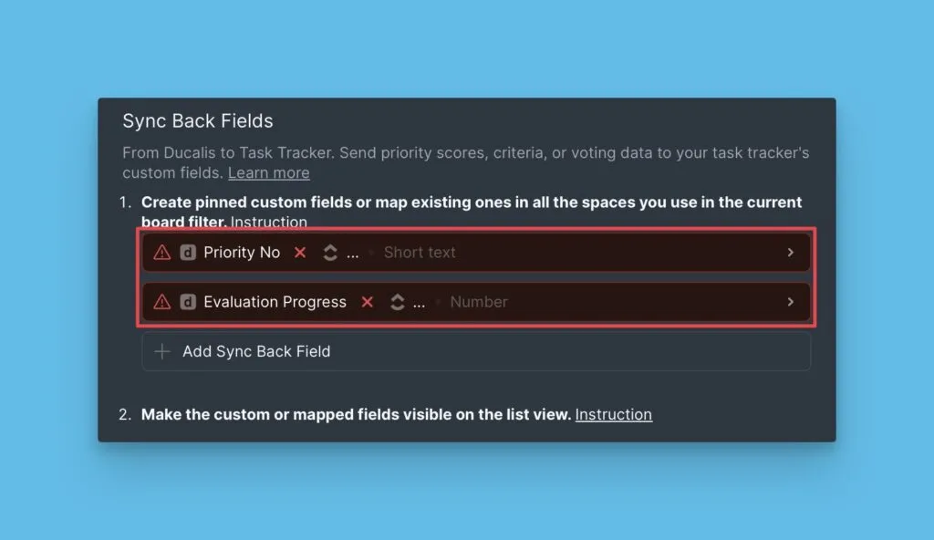 デフォルトの同期フィールド：Priority と Alignment