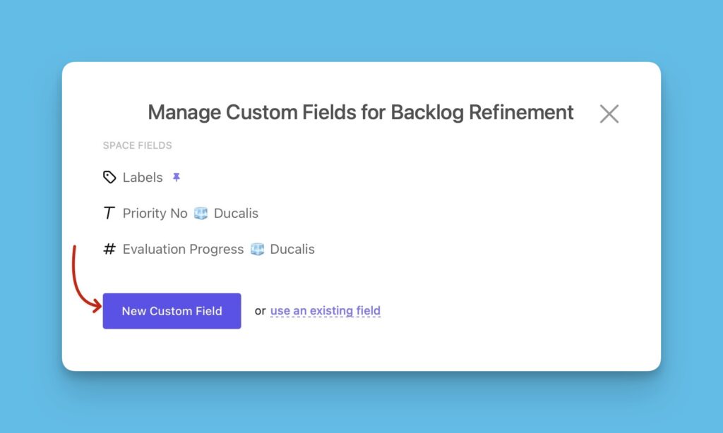 Weitere benutzerdefinierte Felder hinzufügen