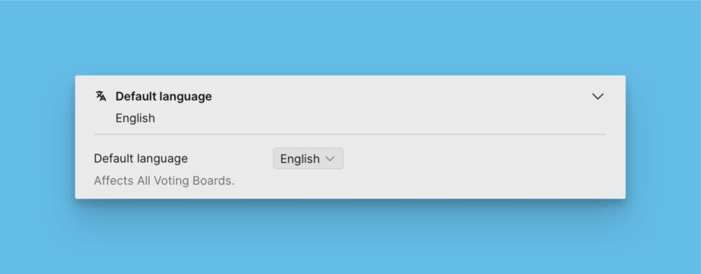 Standardsprachenauswahl