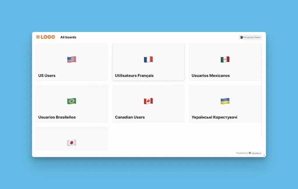 多言語投票ボード