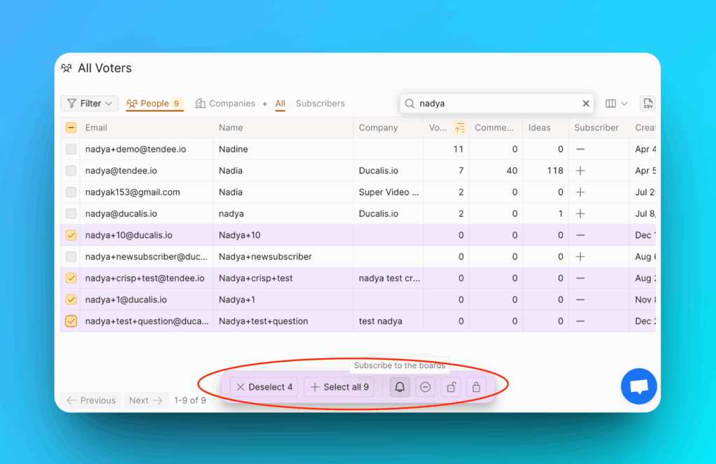 投票者の登録管理