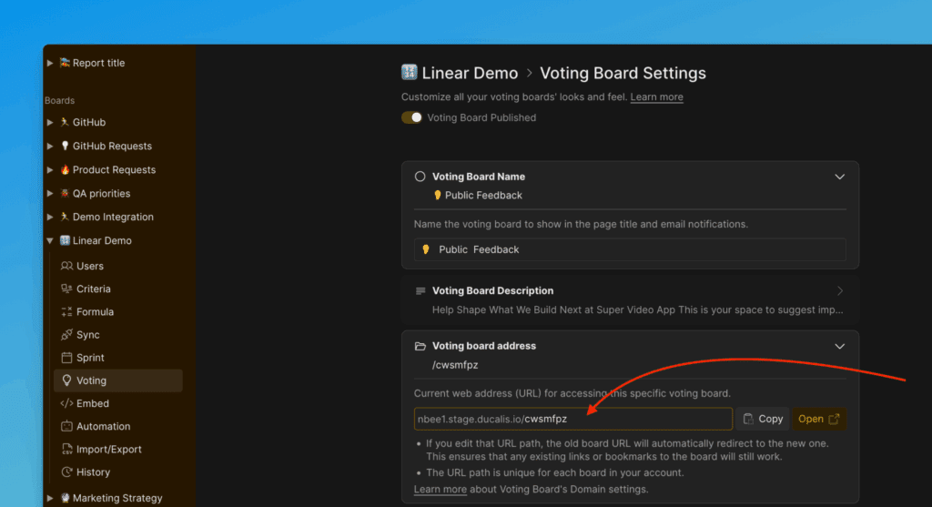 Benutzerdefiniertes URL-Feld