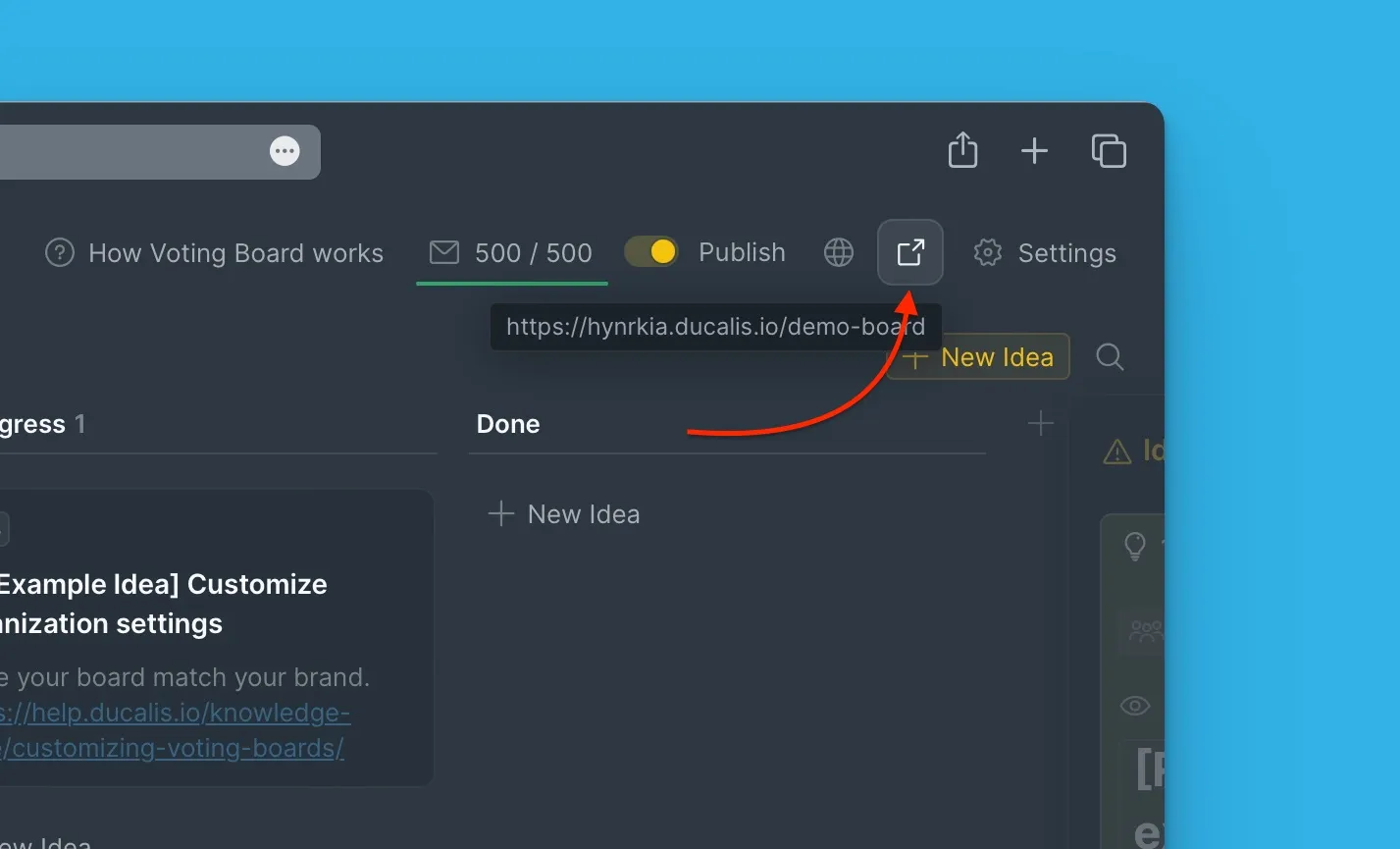 リダイレクトボタンの位置