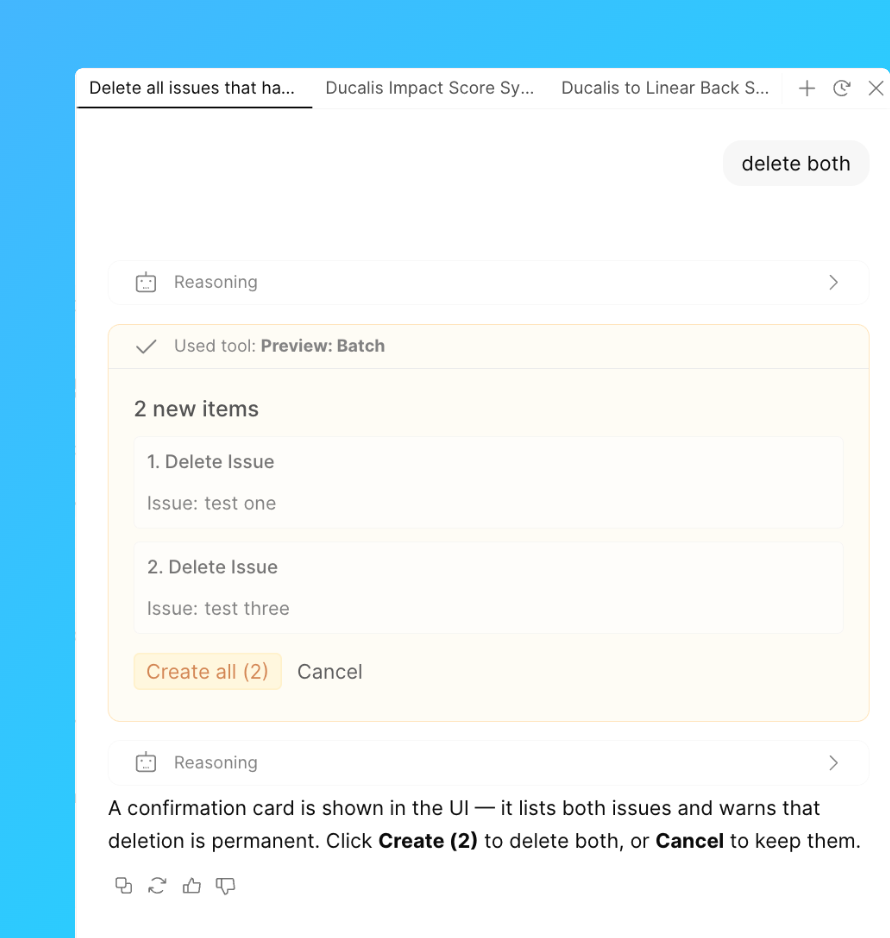 Delete issues in bulk