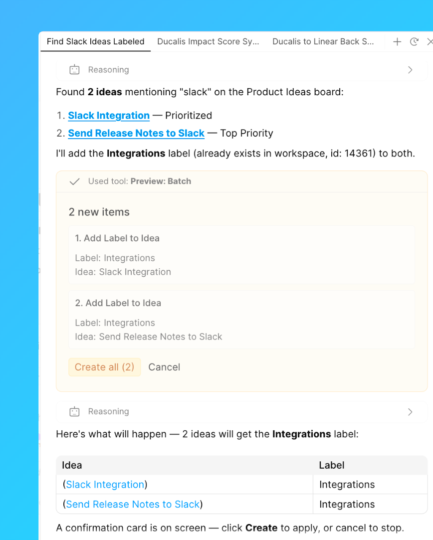 Find ideas in bulk