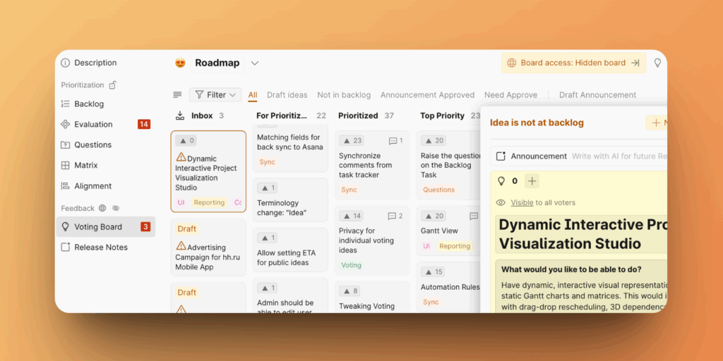 投票ボードへの移動