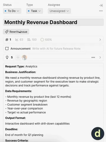 AI rewrite process animation