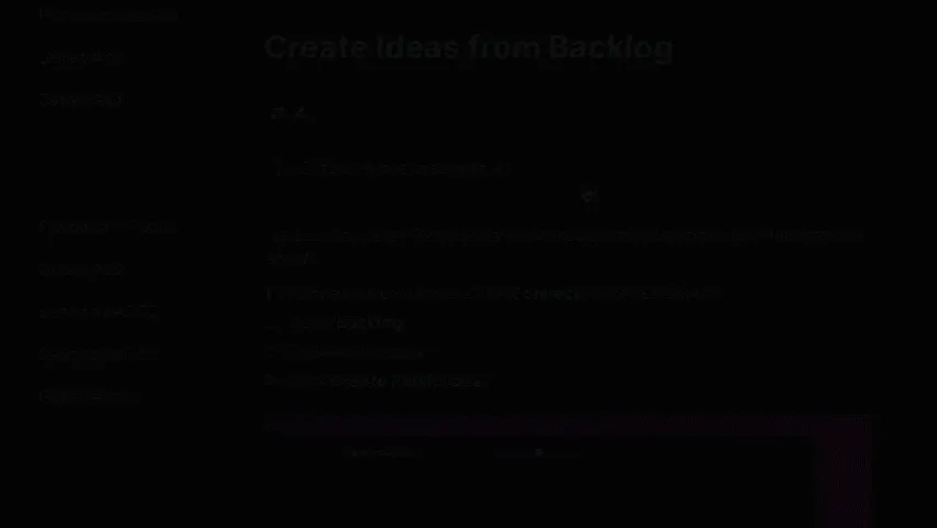 AI generating Idea description