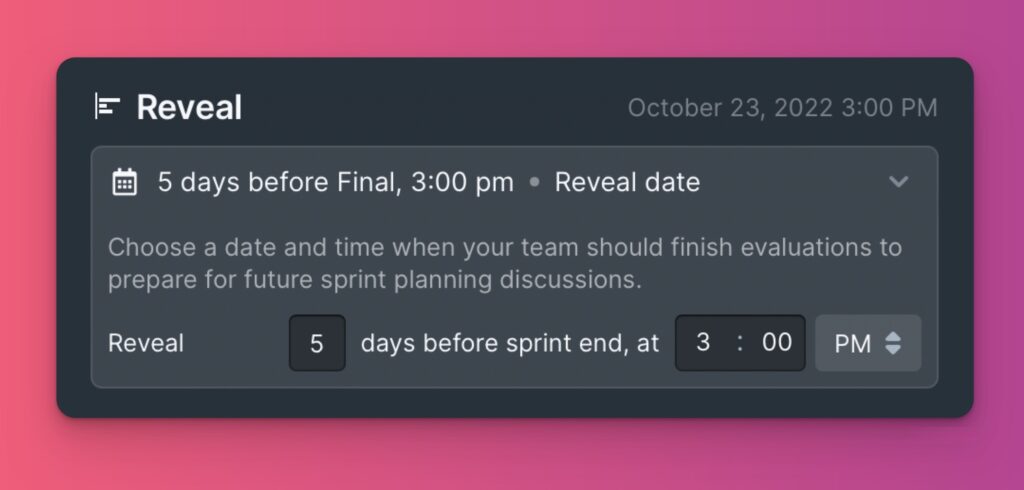 Position der Schaltfläche zum Aufdecken der Ergebnisse