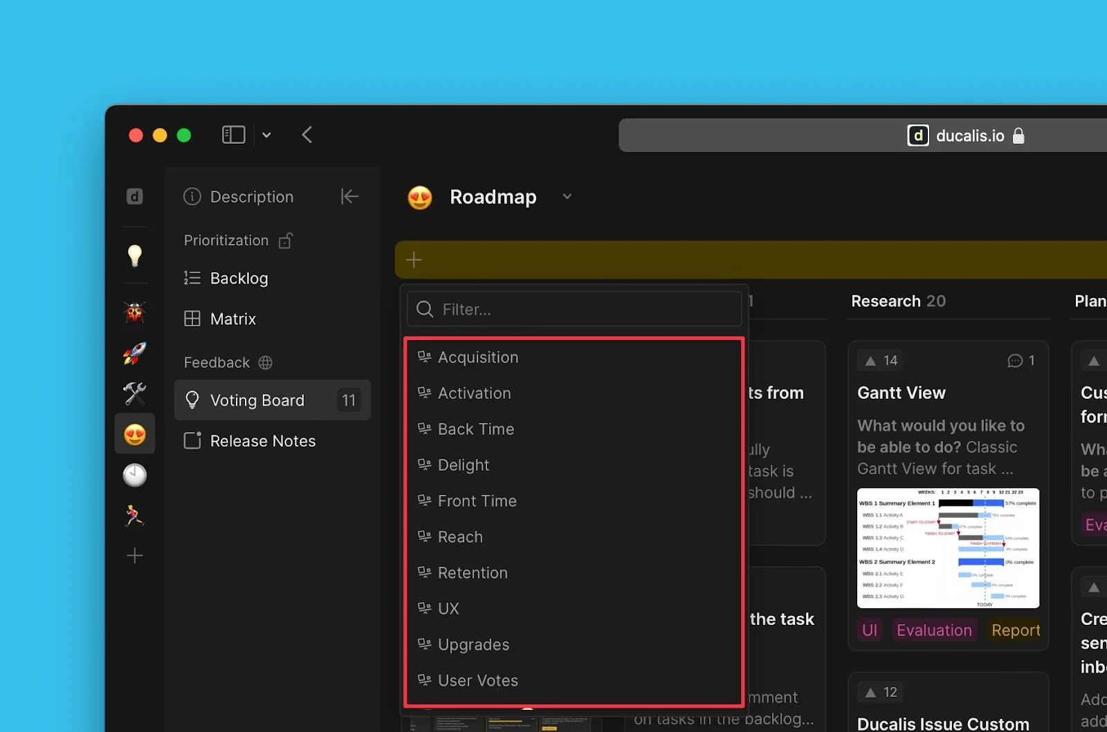 基準フィルタオプション
