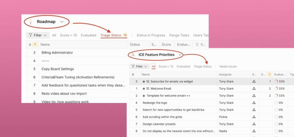 Angeheftetes Filterpanel für alle Benutzer sichtbar