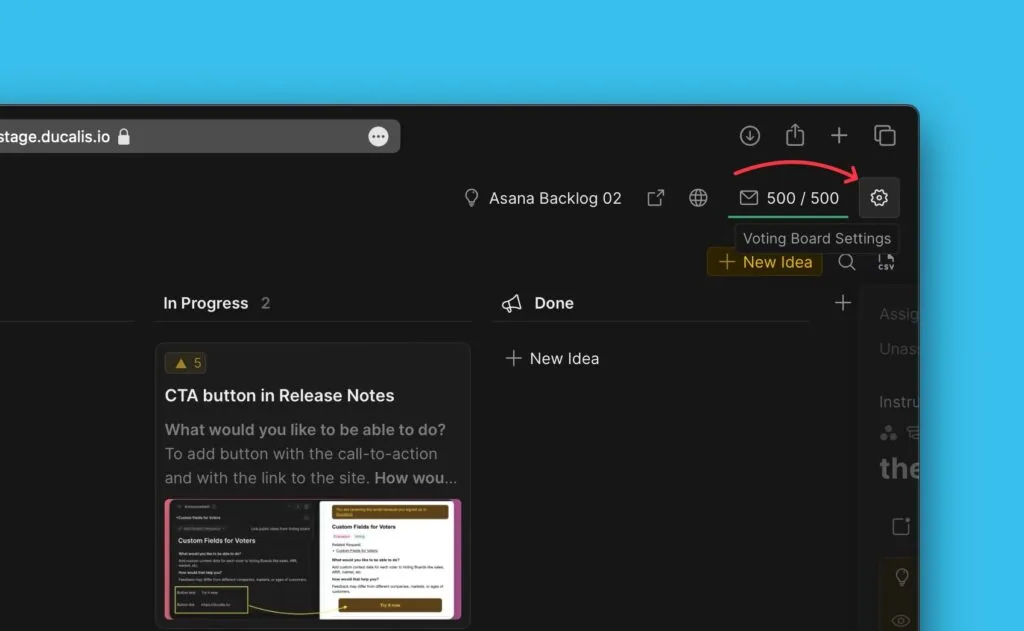 投票ボード設定