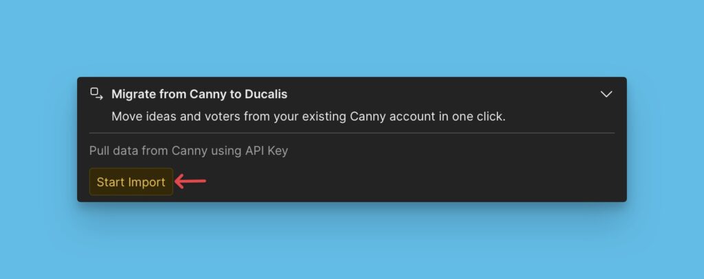 Start import from Canny