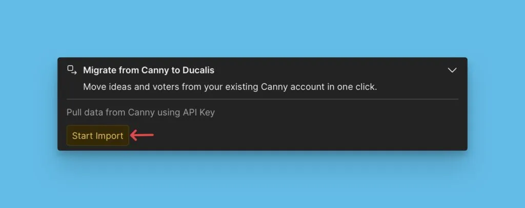 Canny からのインポートを開始