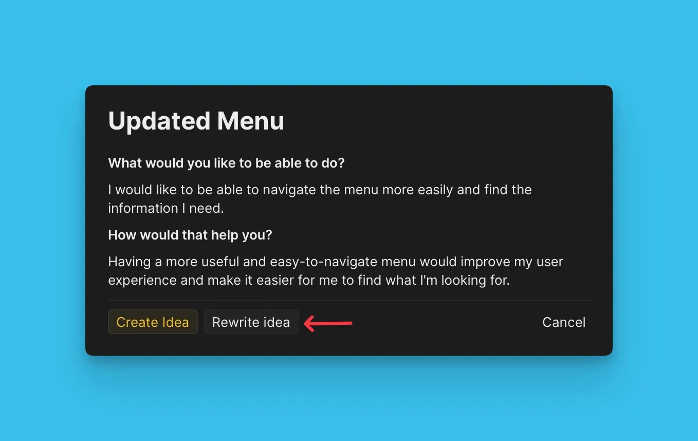 AI が生成したドラフトを書き直す