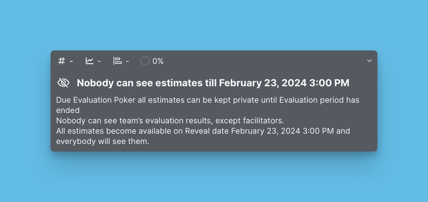 Scrum Poker evaluation interface
