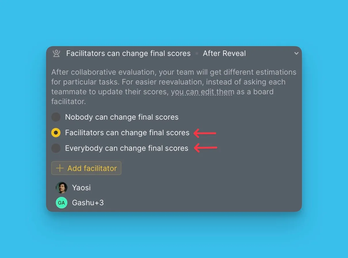 最終スコアの編集権限