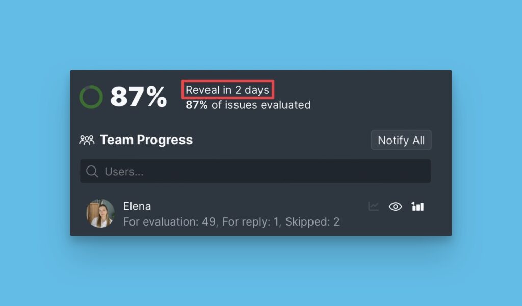 Days until Reveal and Final