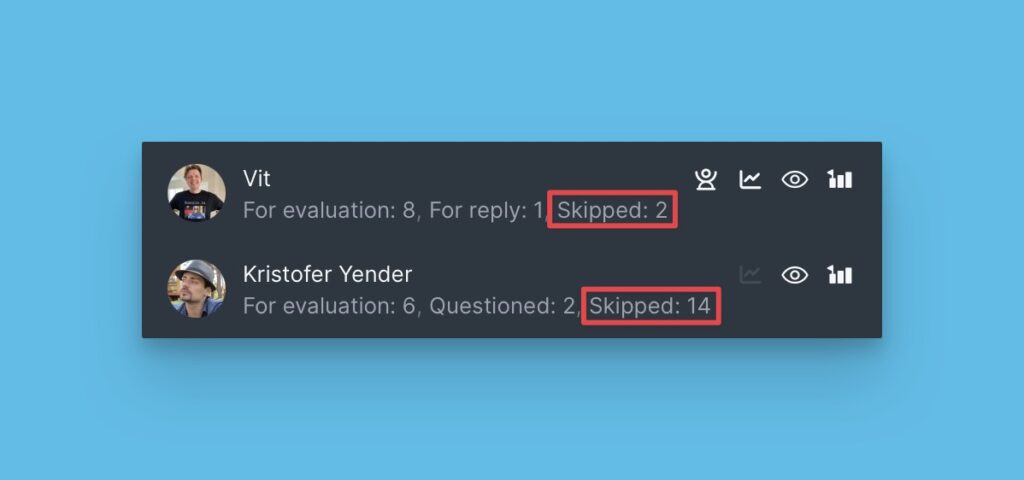 Skipped Issues count
