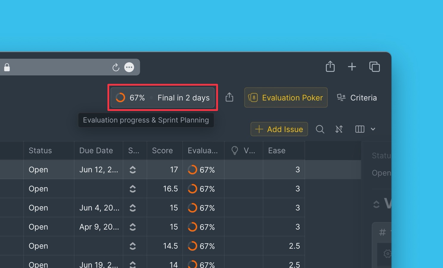 Access Evaluation Progress Report