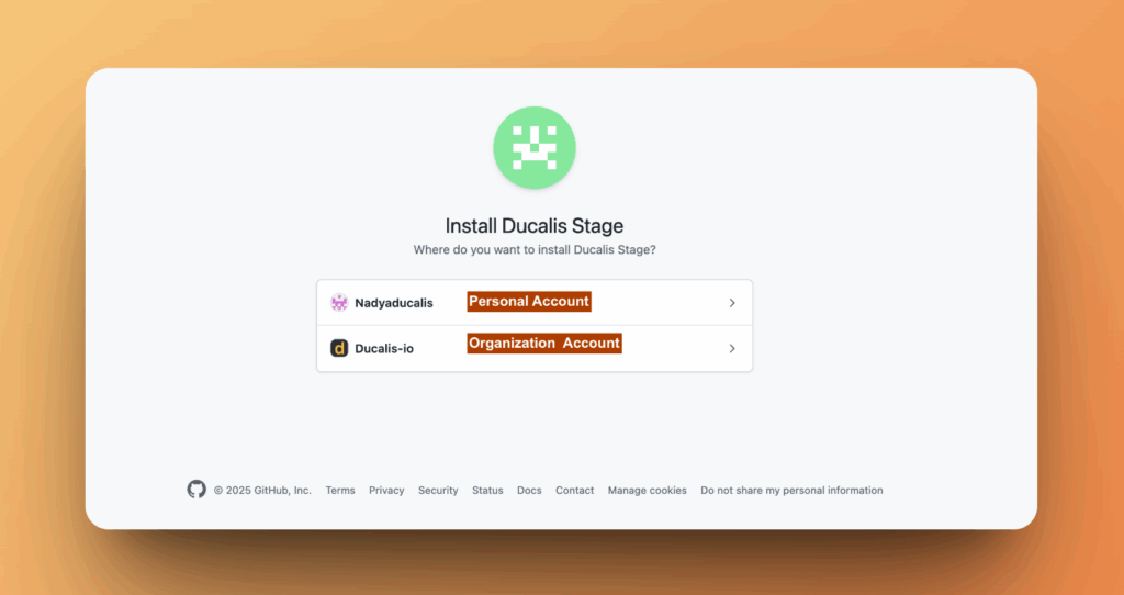 GitHub-Integration mit persönlichem Konto