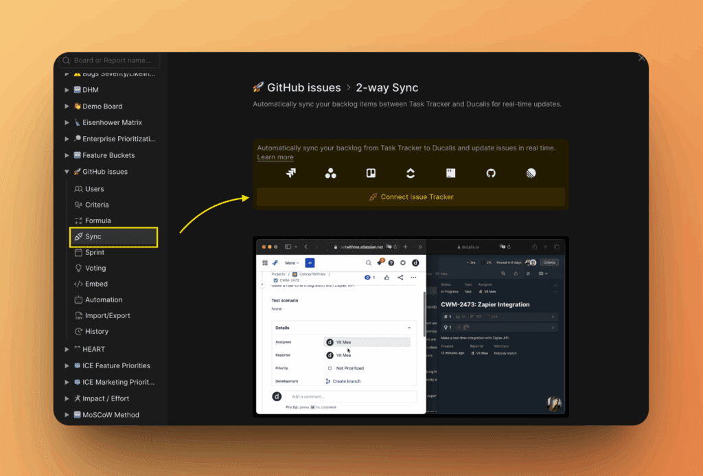 Option Connect Issue Tracker