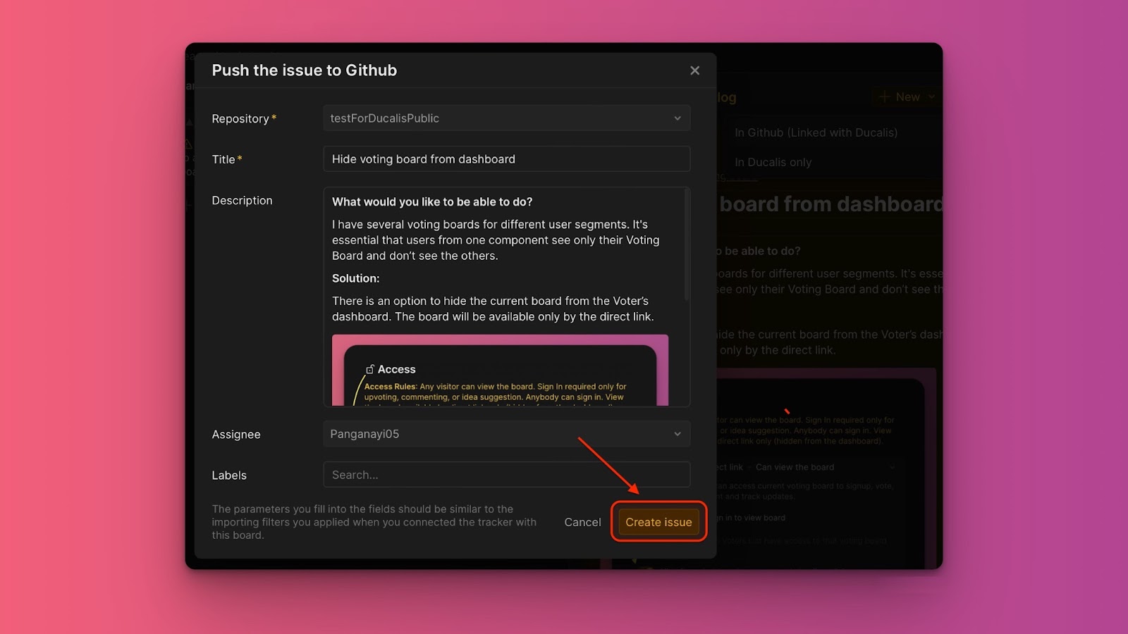 Bestätigung zeigt, dass Vorgang in beiden Systemen erstellt wurde