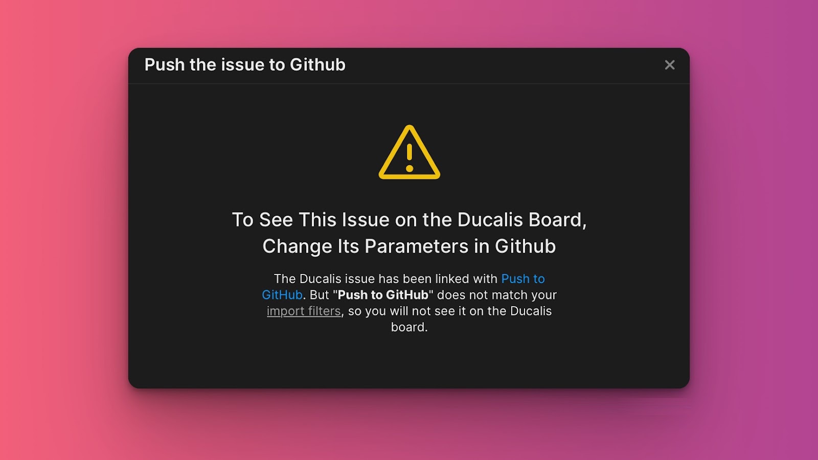 Import-Filter-Konfiguration