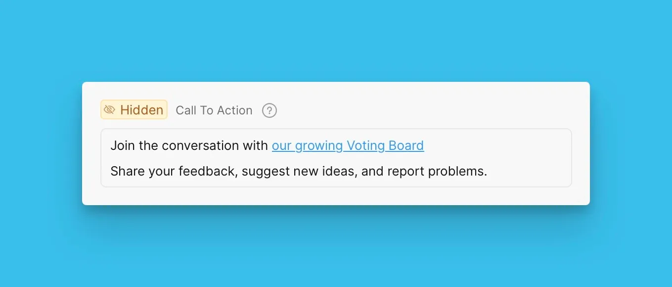コールトゥアクションブロックの例