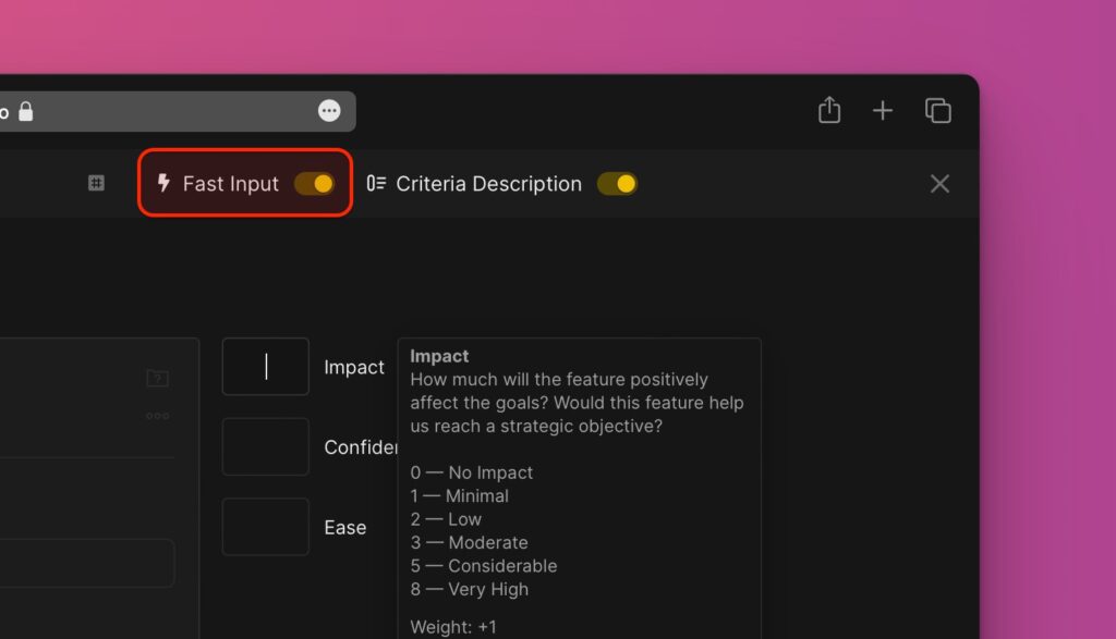 Schnelleingabe-Funktion Demonstration