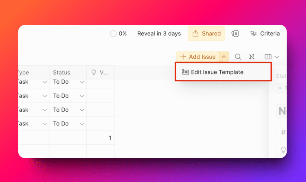 Vorlagenzugriff über Vorgang hinzufügen-Dialog
