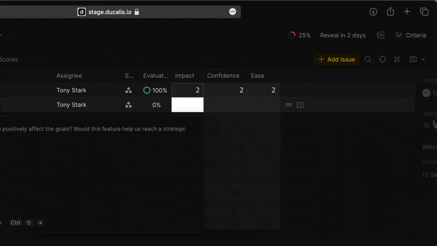Demonstration der Schnelleingabe-Navigation