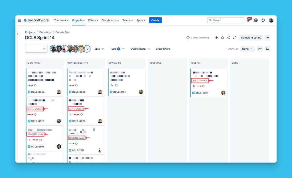 Bestätigung der synchronisierten Filtereinstellungen