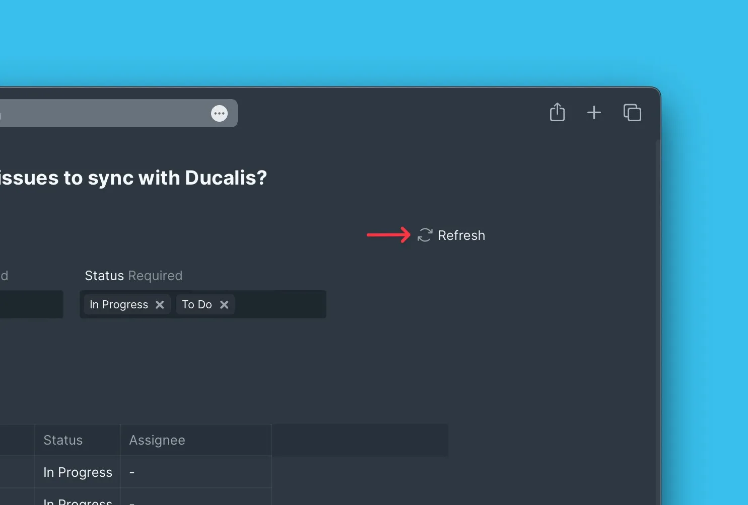 パラメータ更新ボタン