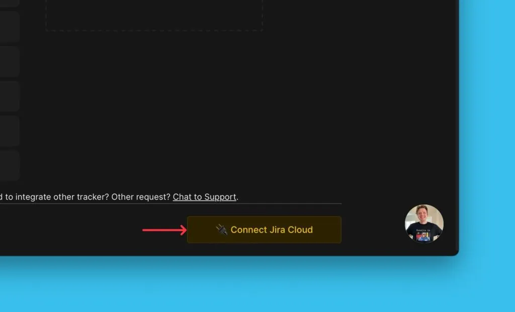Jira Cloud を接続ボタン