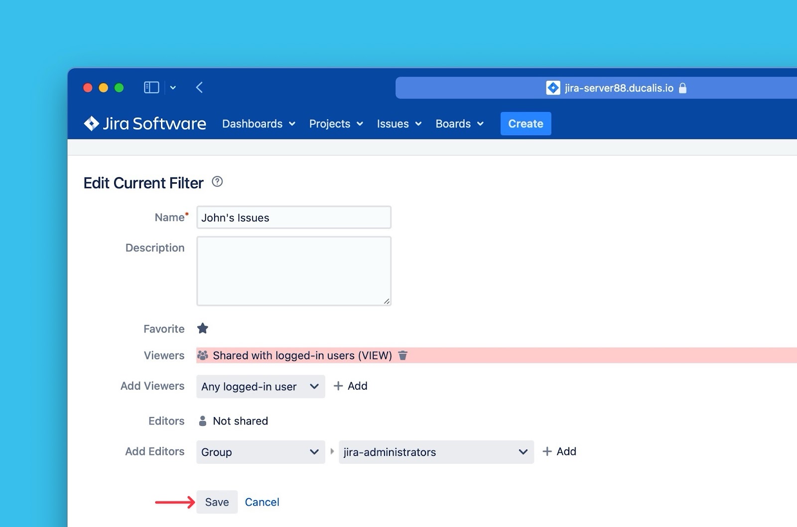 Schaltfläche Speichern