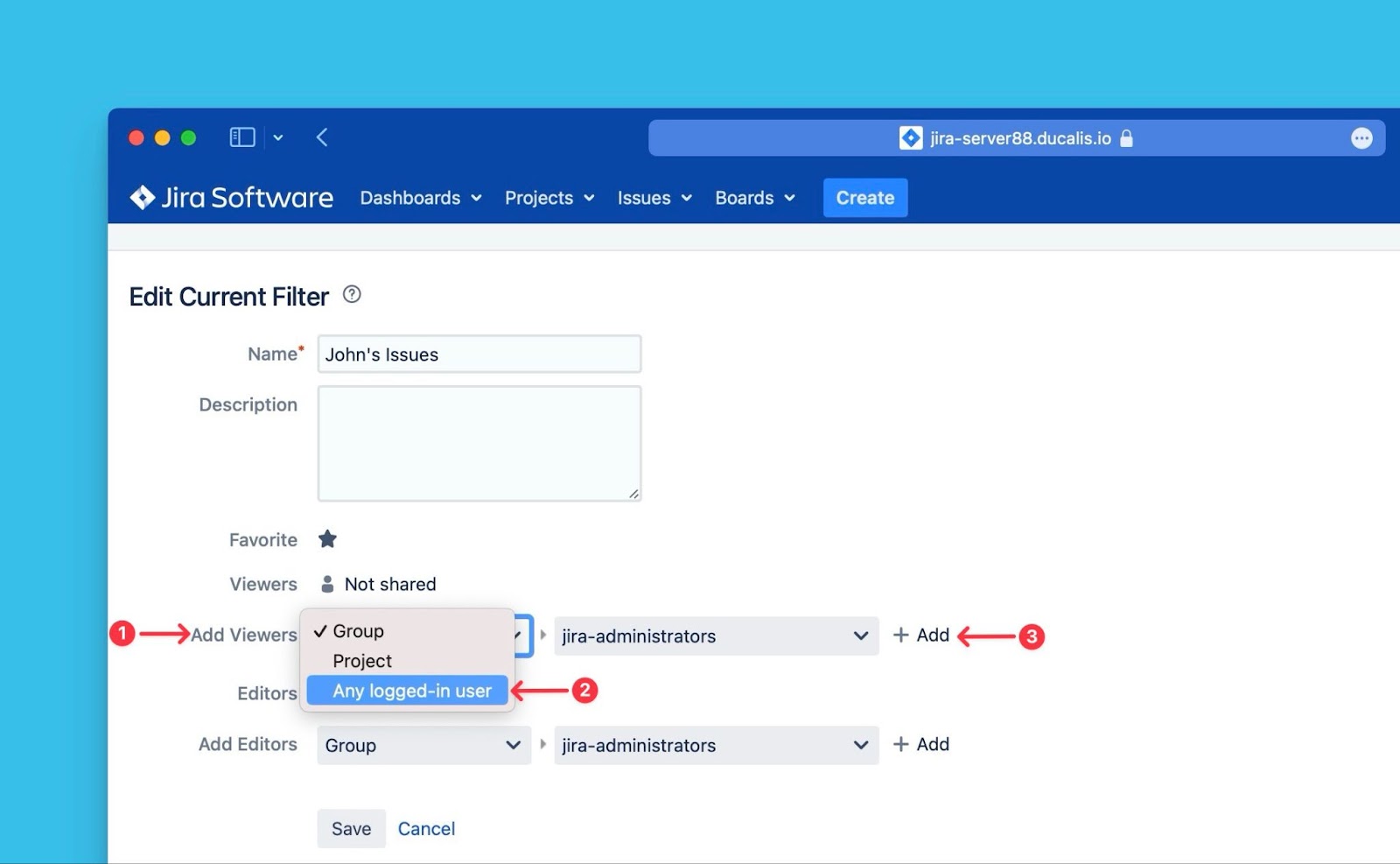 Betrachter-Oberfläche hinzufügen
