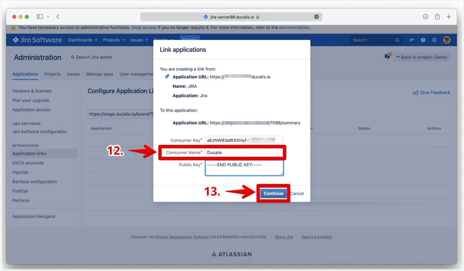 Consumer Name フィールド
