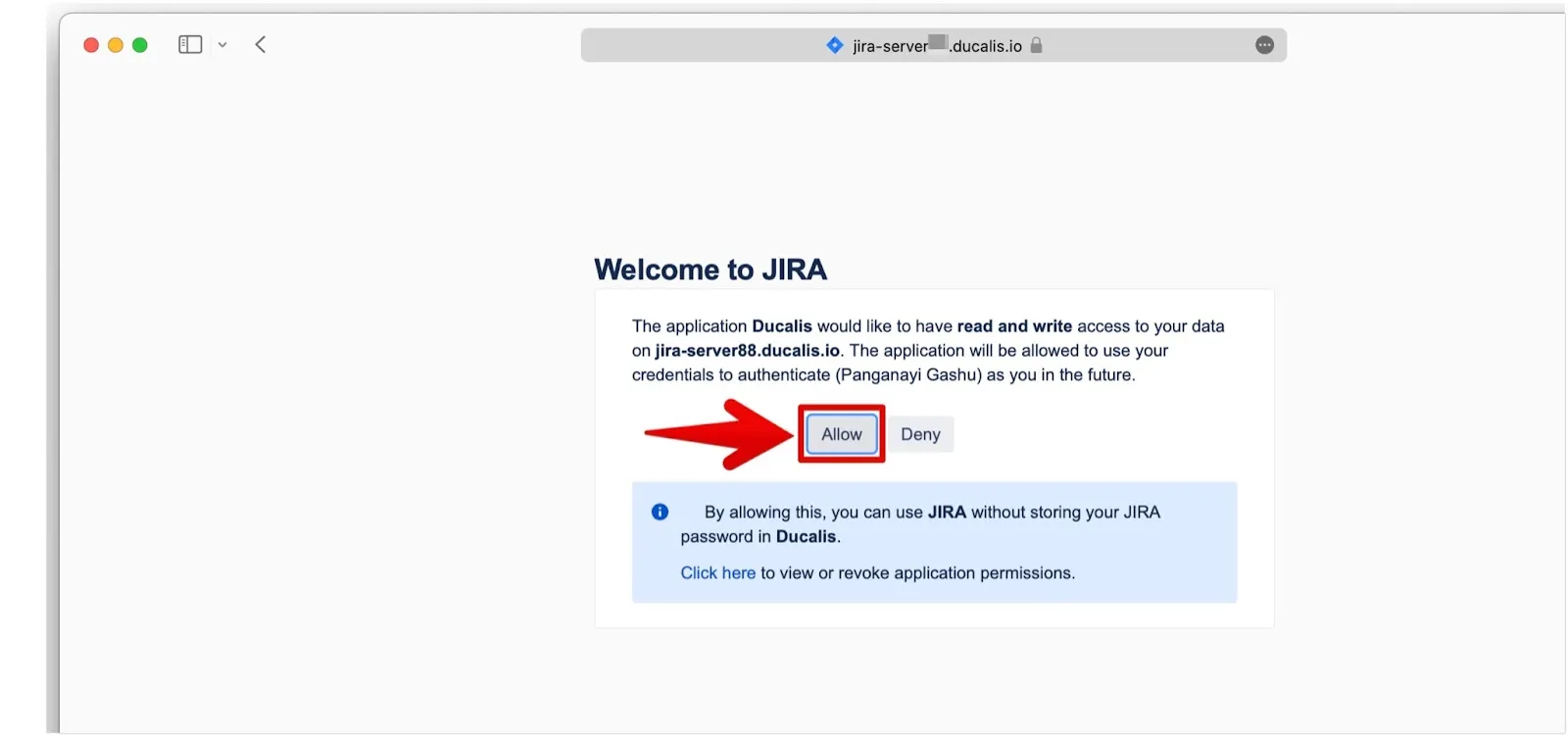 OAuth 権限ダイアログ