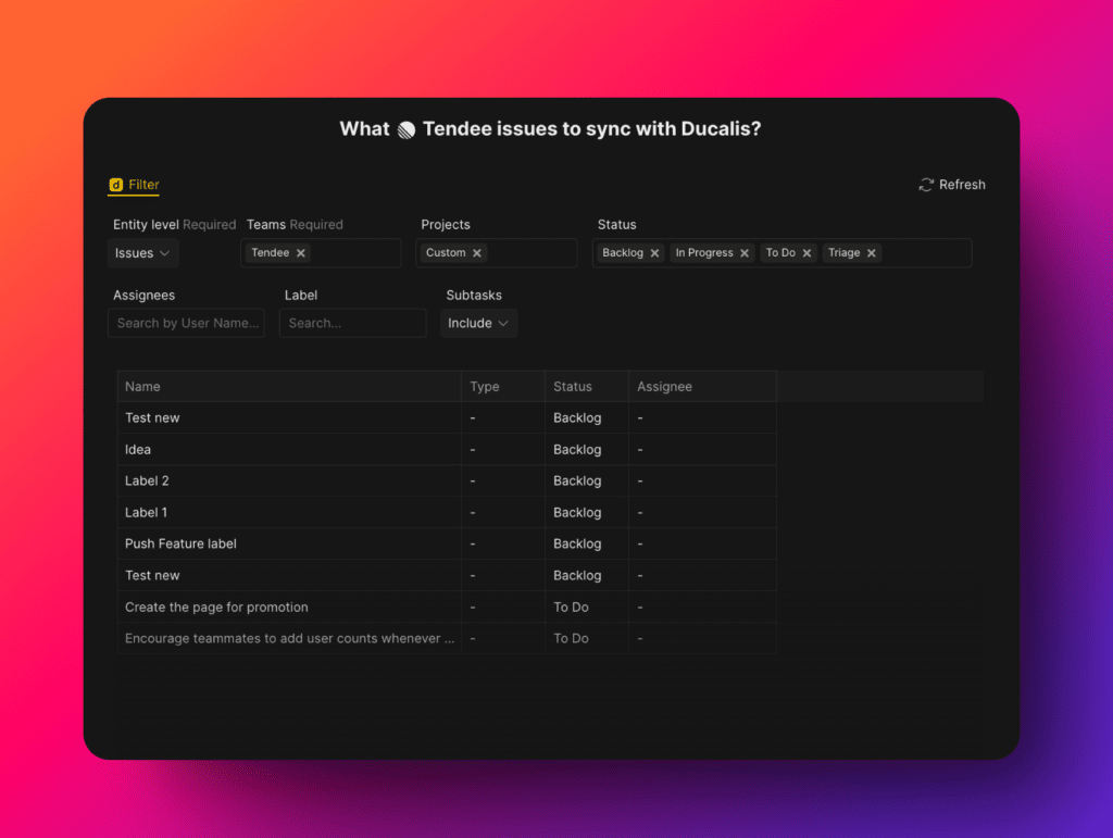 Vorgangsfilter anwenden