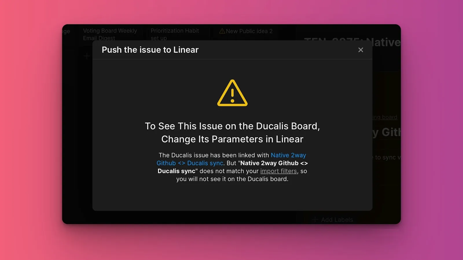 ボードに同期された課題