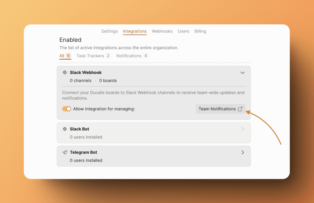Teambenachrichtigungen auswählen