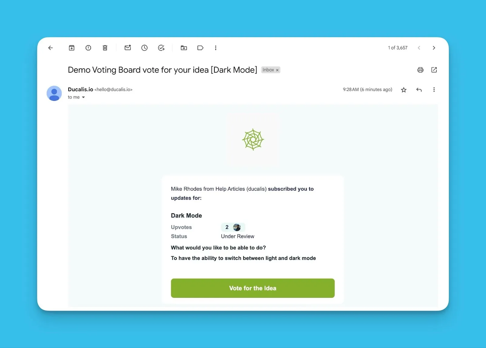代理投票通知メール