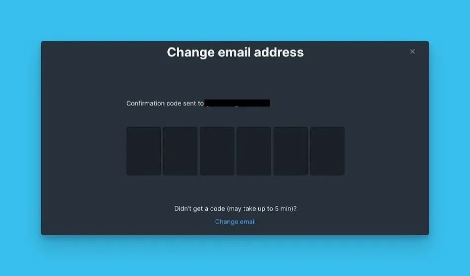 確認コード入力
