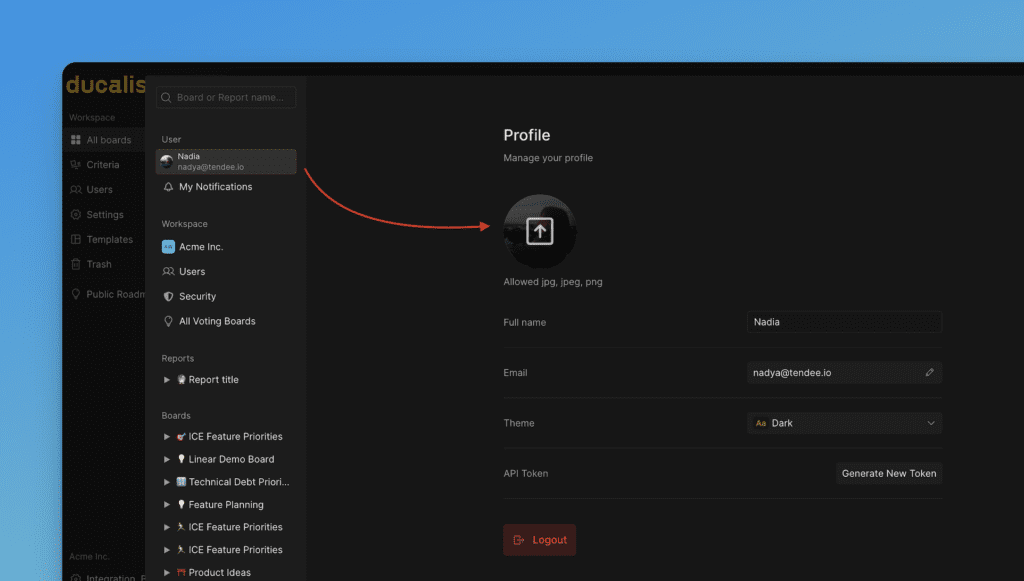 Avatar-Auswahldialog